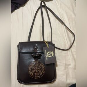 Rey Pavón Leather Crossbody Bag – Handmade in Spain – 100% Natural Leathe